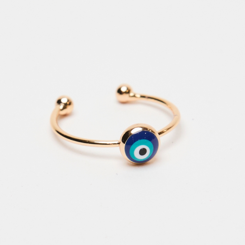 Adjustable Evil Eye Ring Luna & Soul Australia