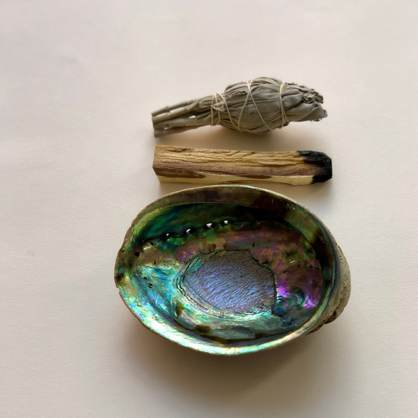 Abalone Smudge Bowl | Unpolished