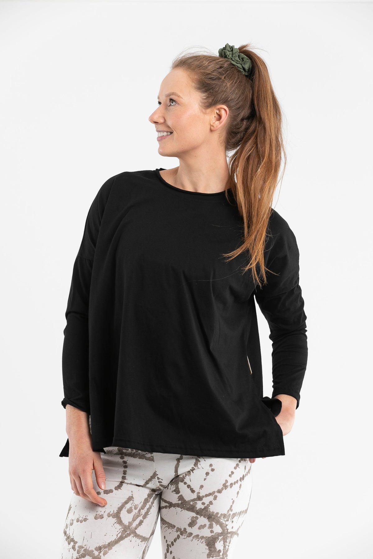 Luna Long Sleeve Shirt | Black