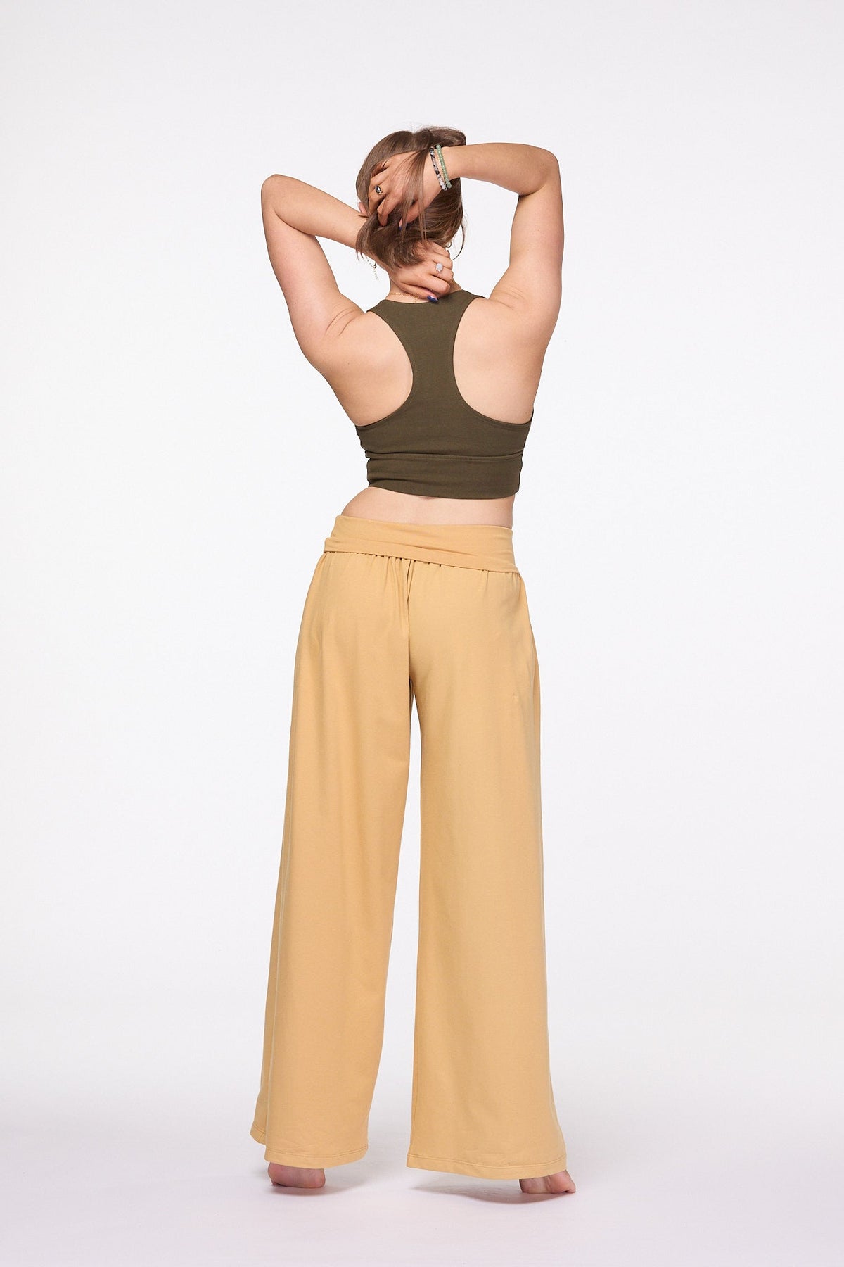 Palazzo Wide Leg Pants | Mustard