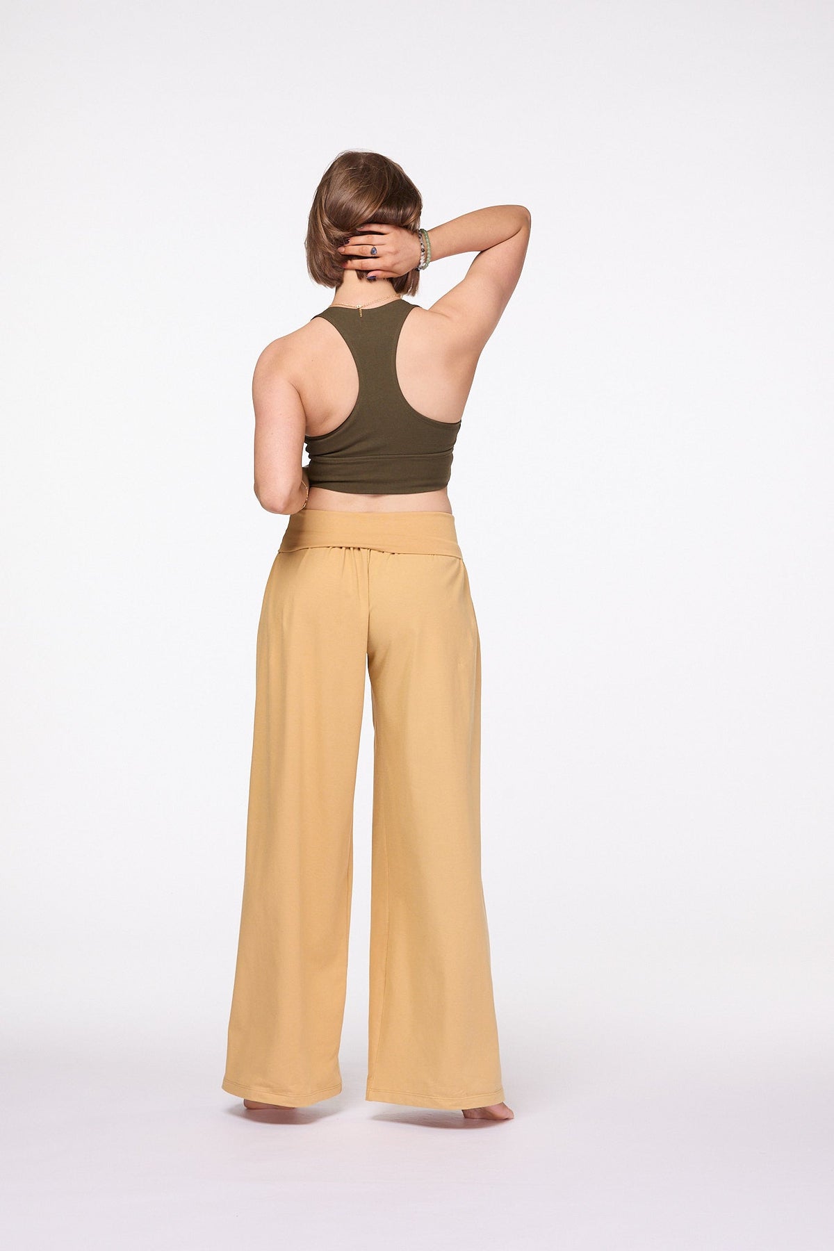 Palazzo Wide Leg Pants | Mustard
