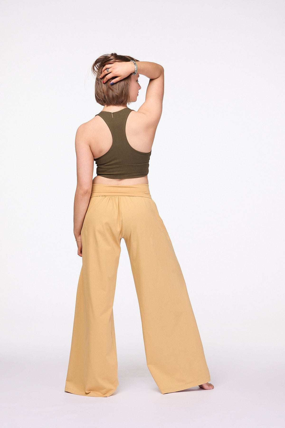 Palazzo Wide Leg Pants | Mustard