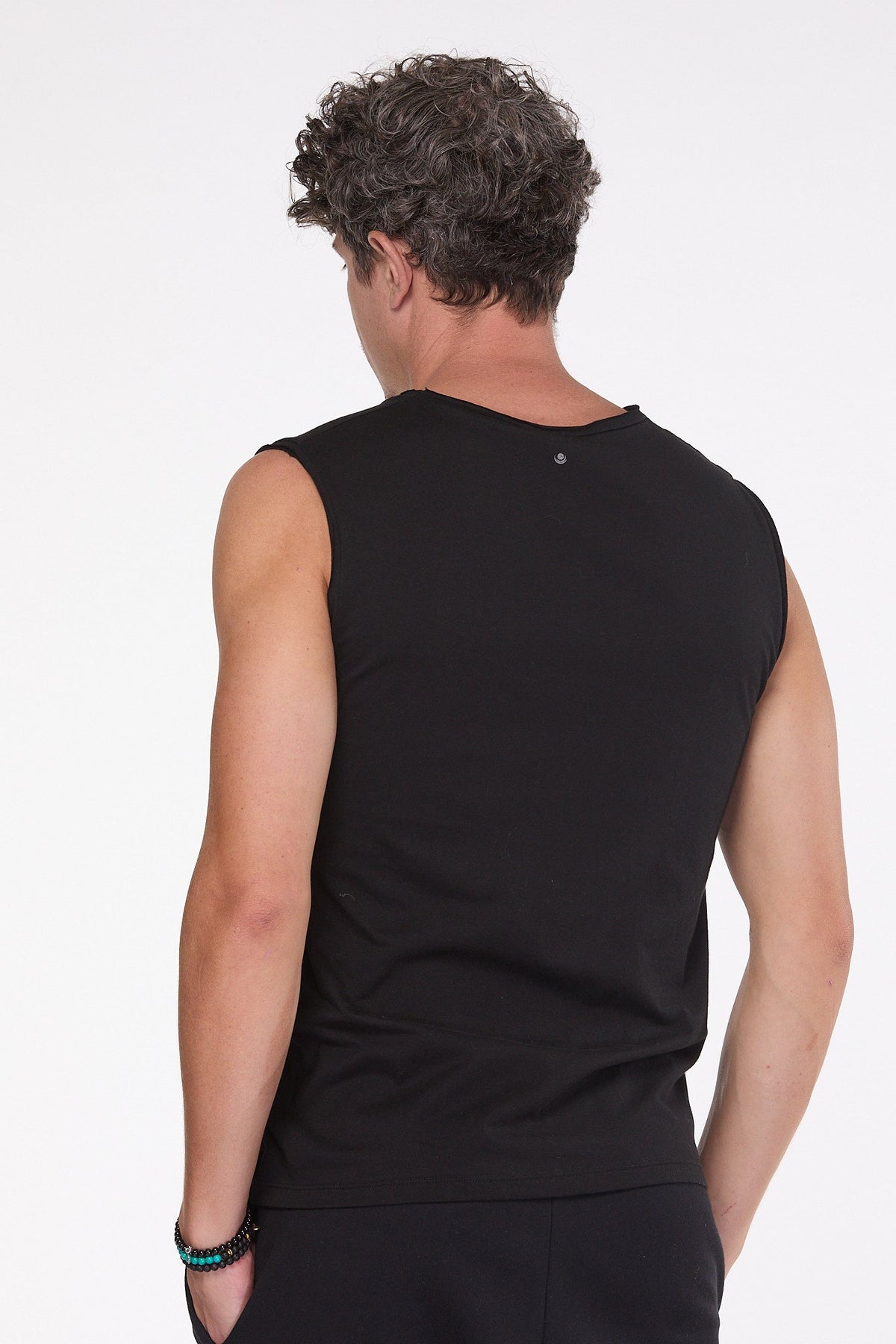 Black Mens Cotton  Yoga Outfit Luna & Soul Australia 4