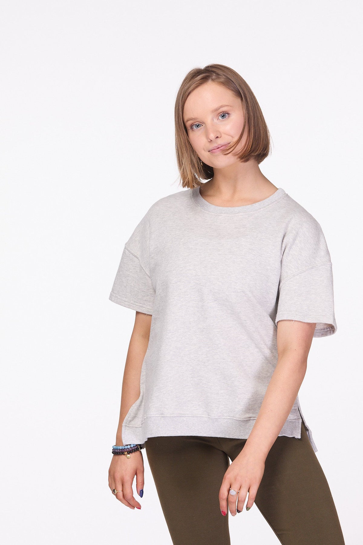 Shanti T-Shirt | Marl Grey