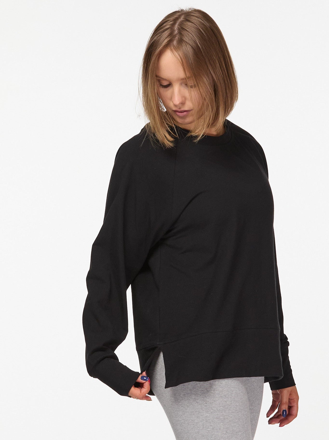 Black Yoga Sweatshirt Luna & Soul Australia