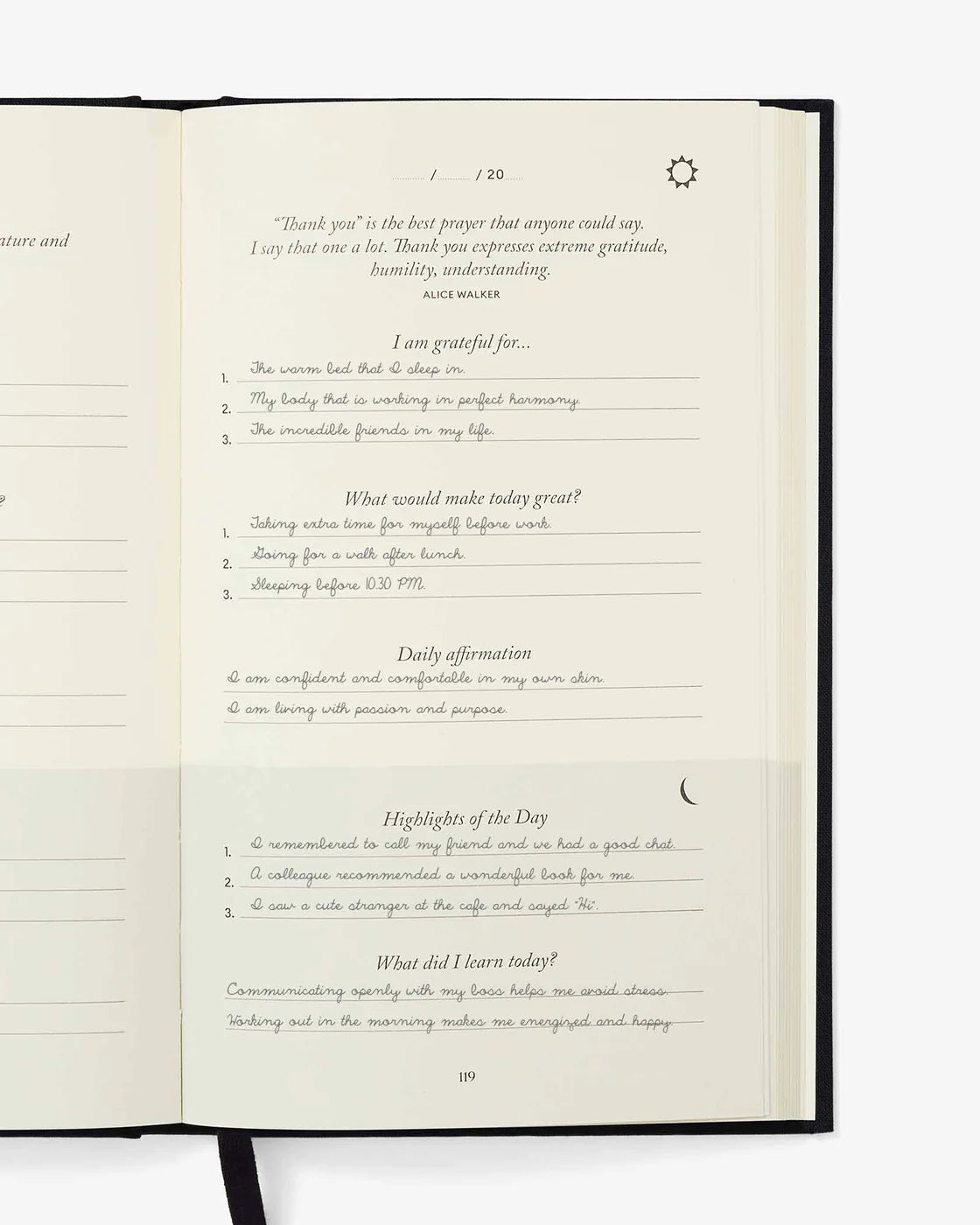 The Five Minute Journal by Intelligent Change Australia Luna & Soul