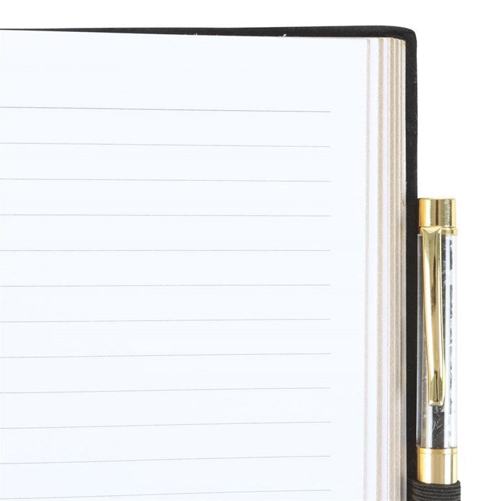 Astrology Journal + Black Obsidian Pen