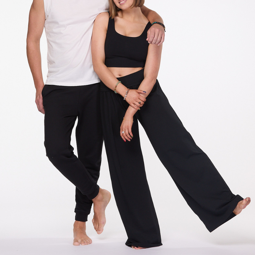 Palazzo Wide Leg Pants | Black
