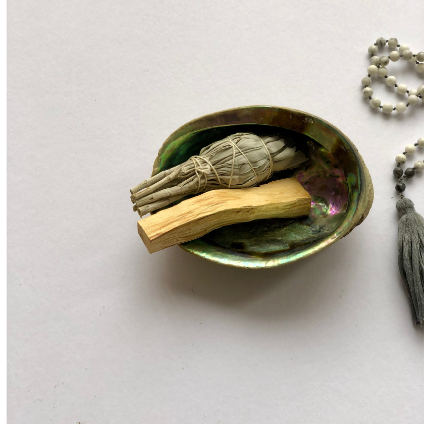 Abalone Smudge Bowl | Unpolished