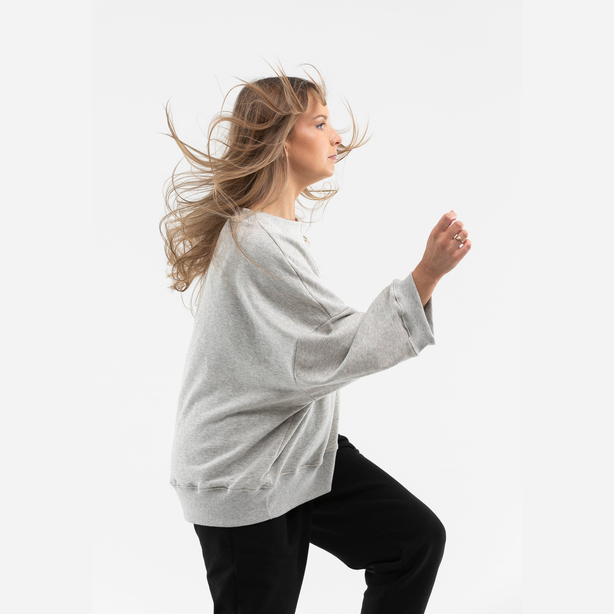 Women’s Organic Cotton Jumpers and Sweaters in Grey Luna & Soul Australia