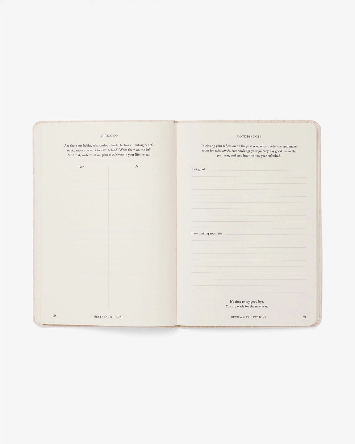 Best Year Journal Essential Oat, Simple Express Format