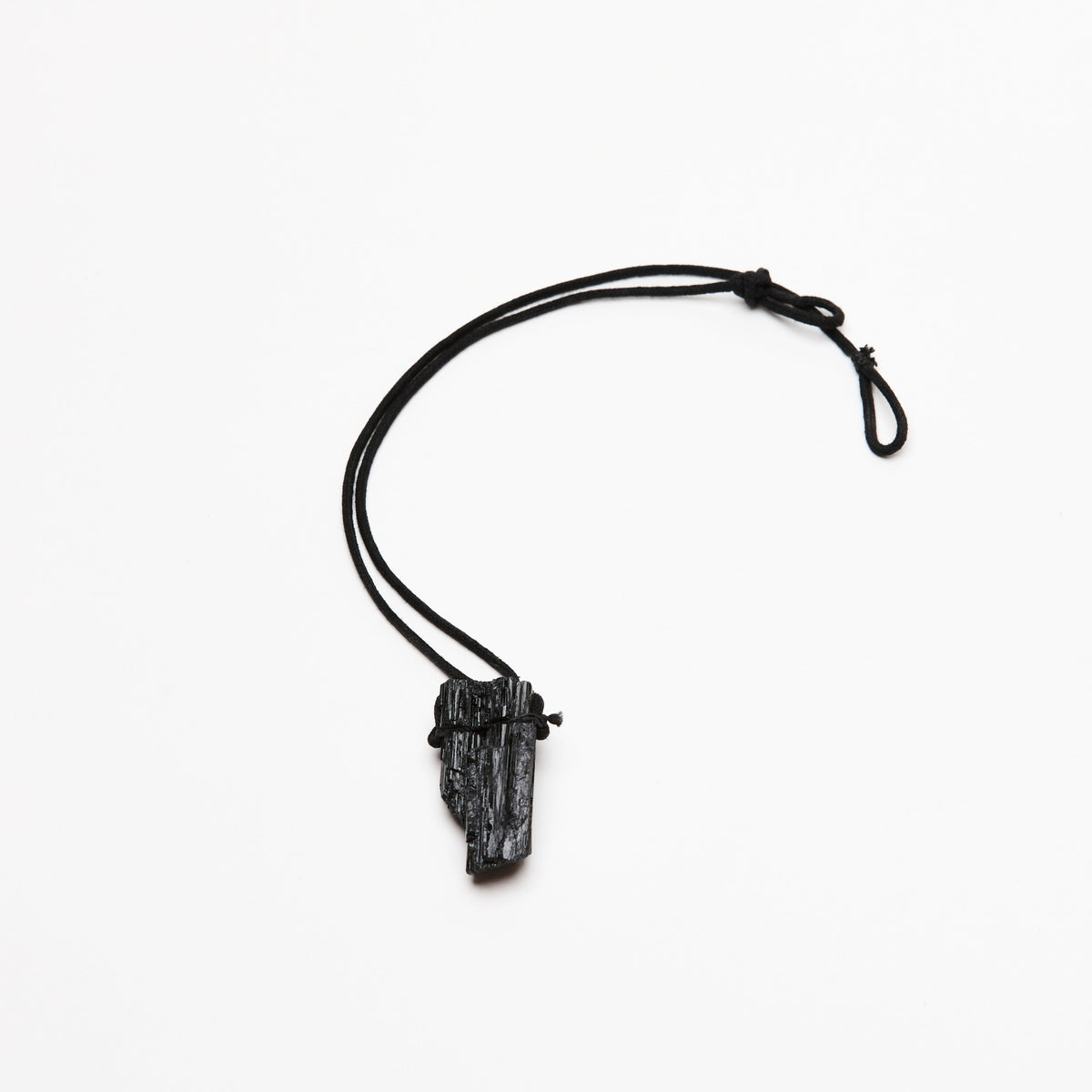 Raw Black Tourmaline Crystal Necklace Luna & Soul Australia