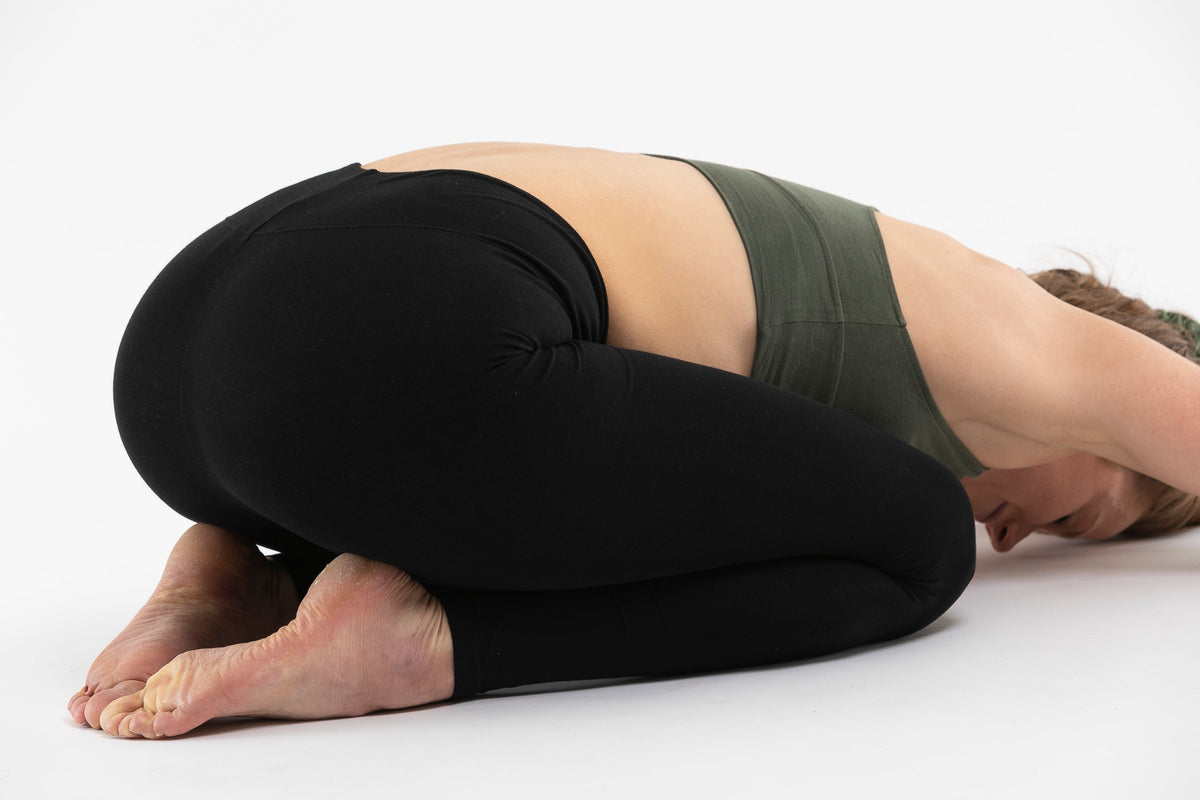 Black Full length High waisted Organic Cotton Leggings