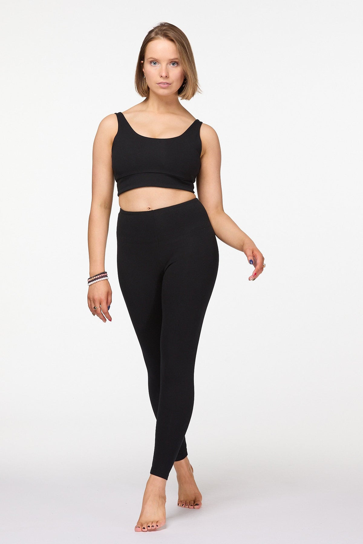 Black Long Leg Cotton Leggings Luna & Soul Australia