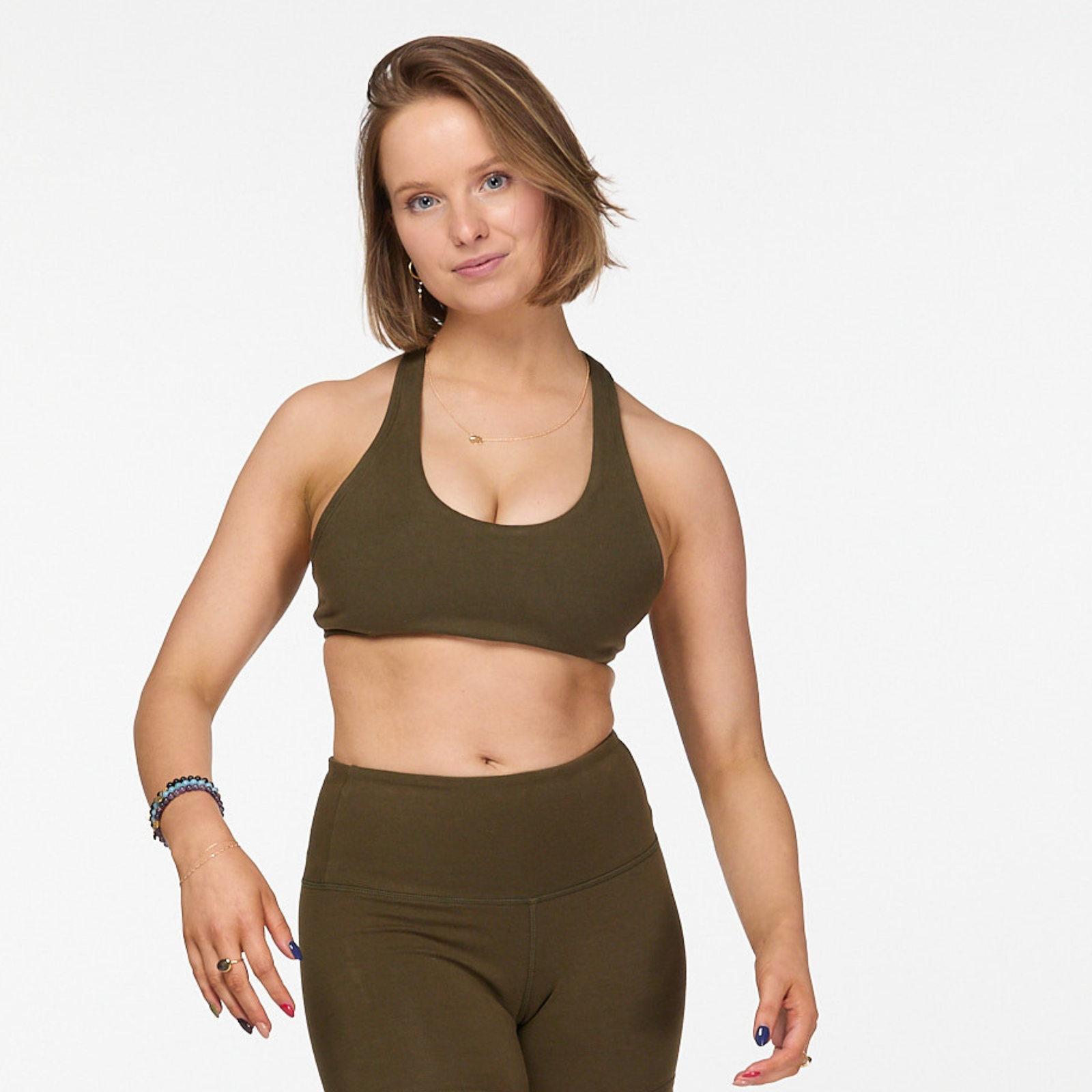 Cotton Sports Bra Luna & Soul Australia Khaki