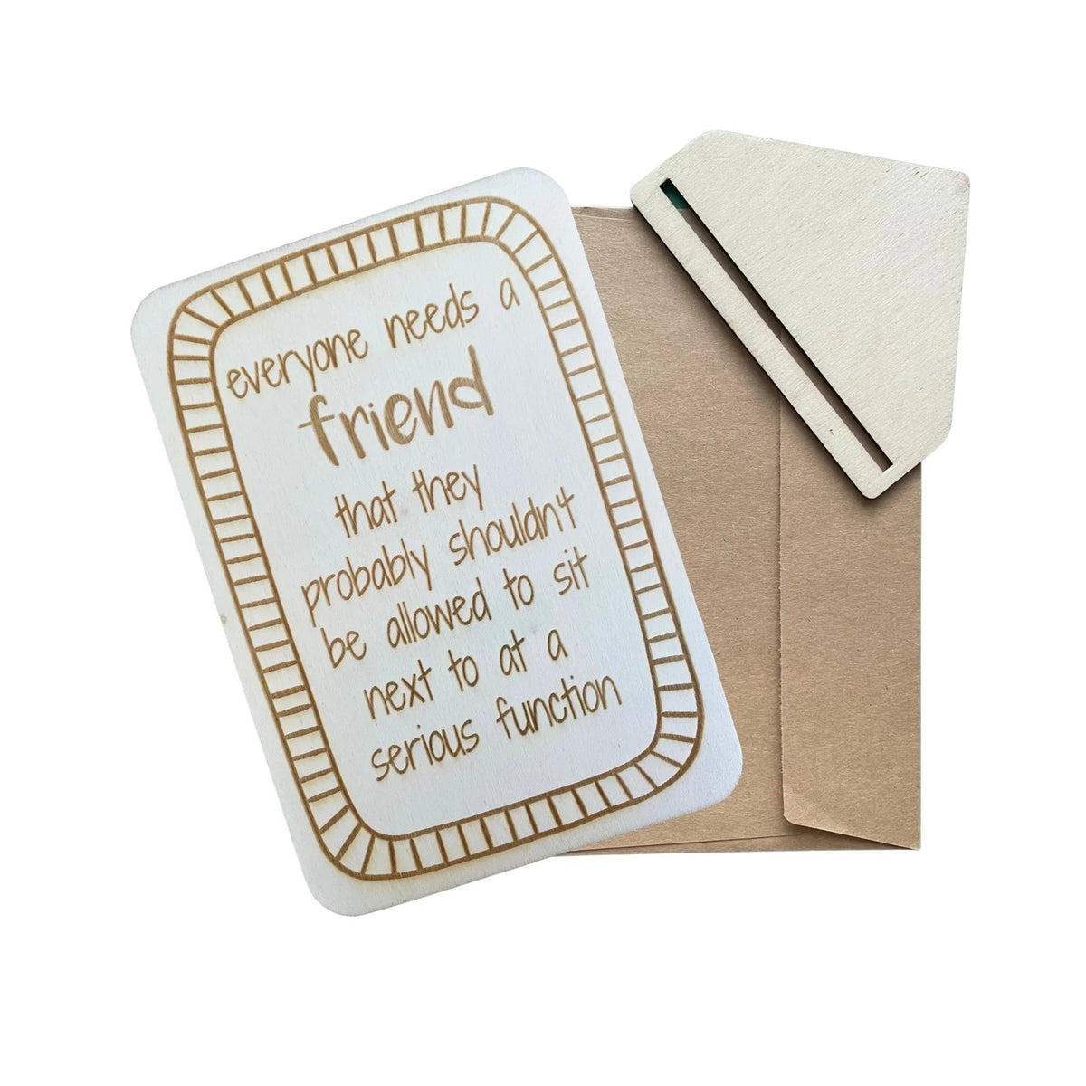 Everyone Needs A Friend Cheeky Greeting Card _  Luna & Soul Australia