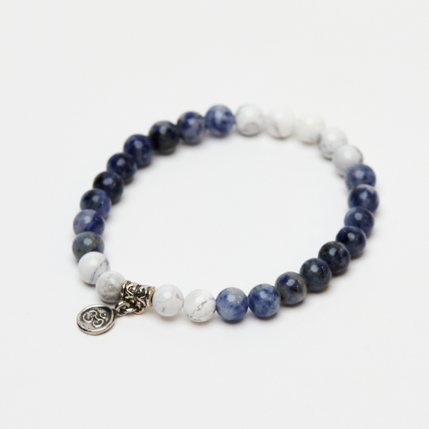 Howlite and Blue Spot Jasper Bracelet  Luna & Soul Australia