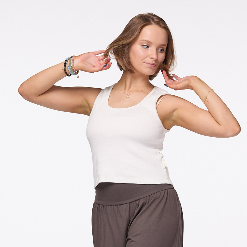 Ladies Organic Ribbed Tank Top
