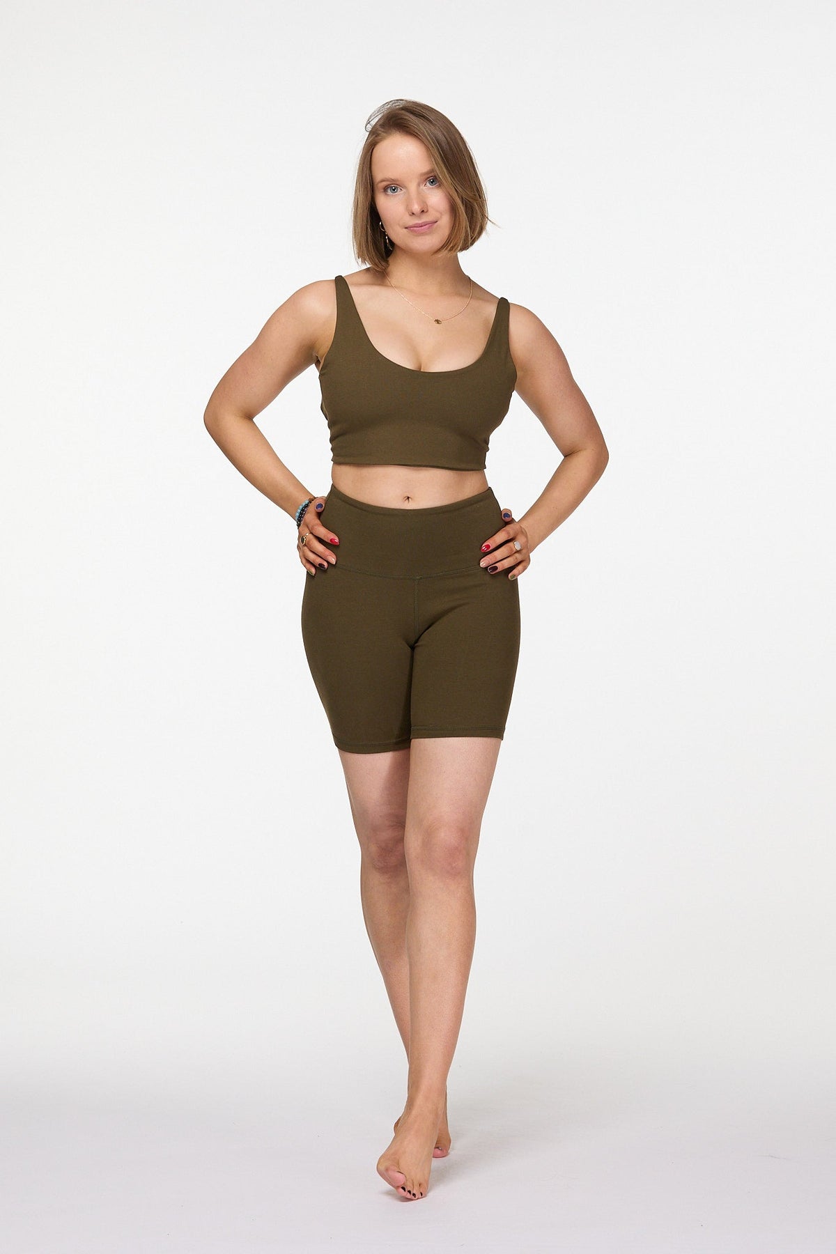 Organic cotton biker shorts