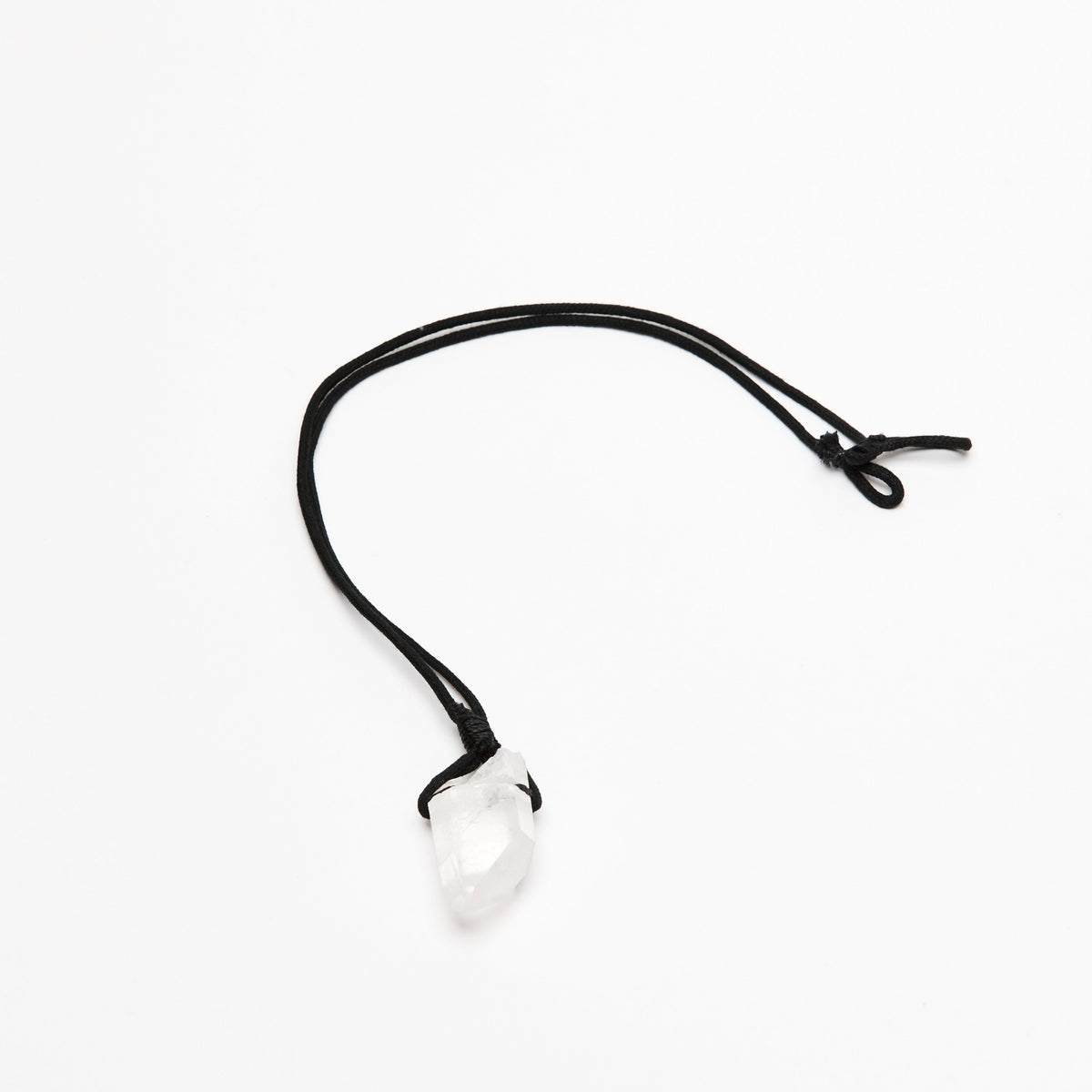 Raw Clear Quartz Crystal Necklace