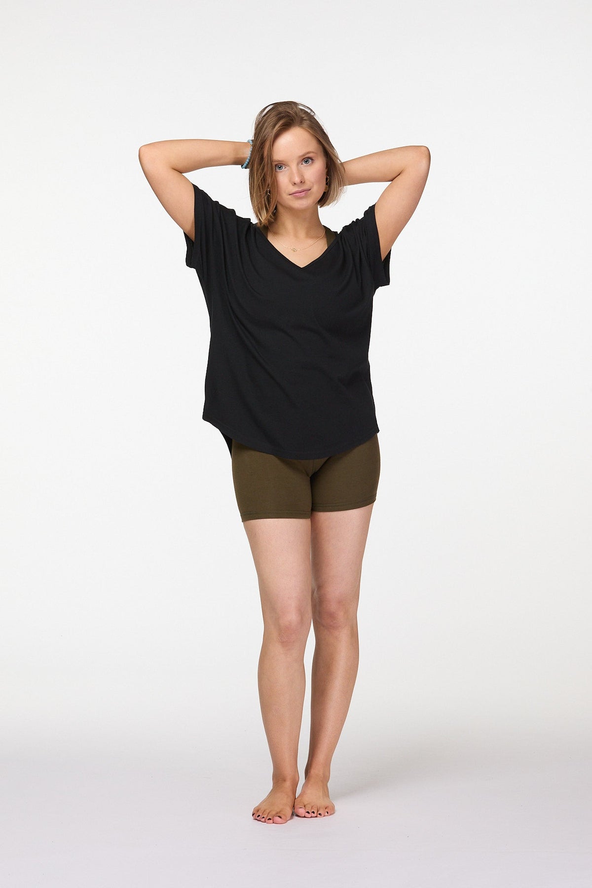 Slouchy oversized T shirt in black Luna & Soul Melbourne