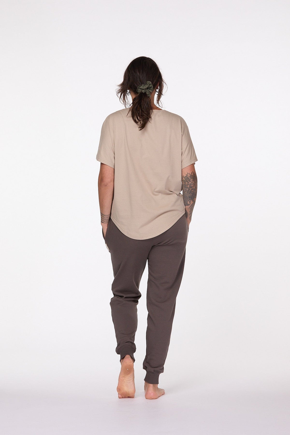 Slouchy Boxy V Neck cotton T-shirt