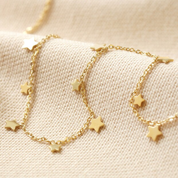 Sterling_Silver_Gold_Plated_Necklace_with_TinyStarCharms