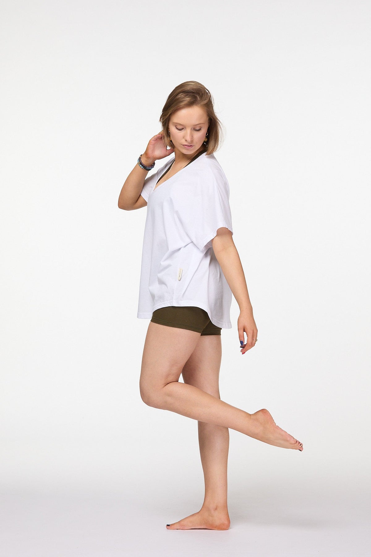 White Women's Organic Cotton  T-Shirt made in Australia