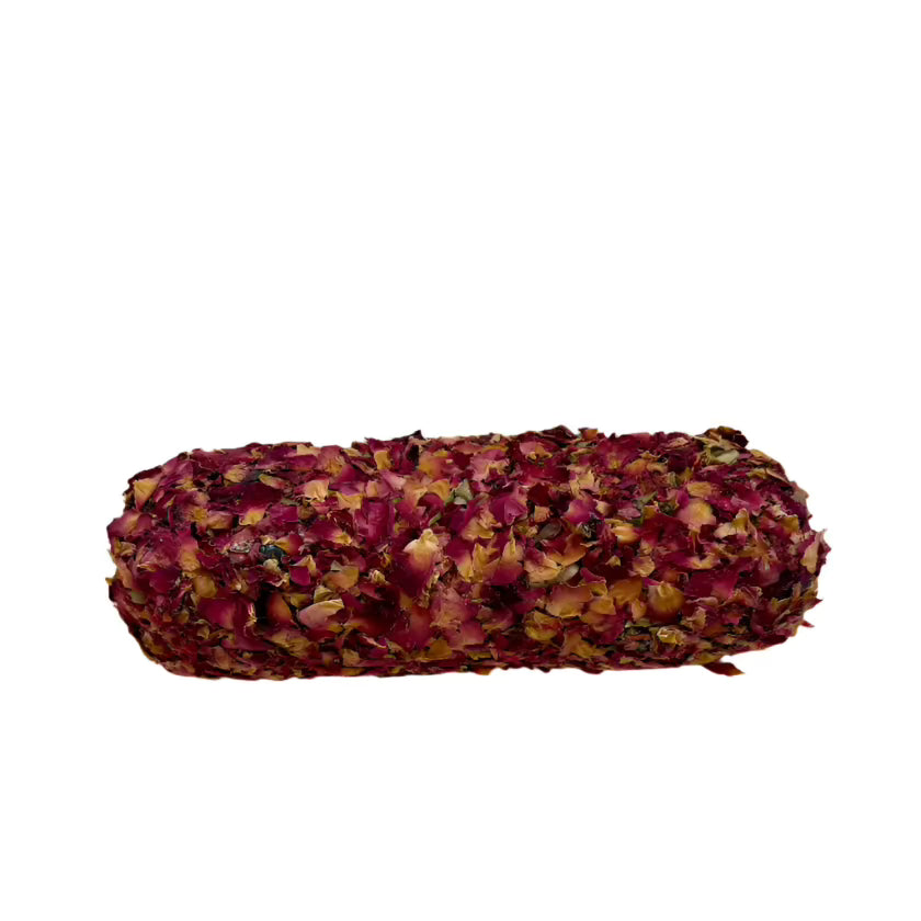 White sage smudge stick with rose pedal