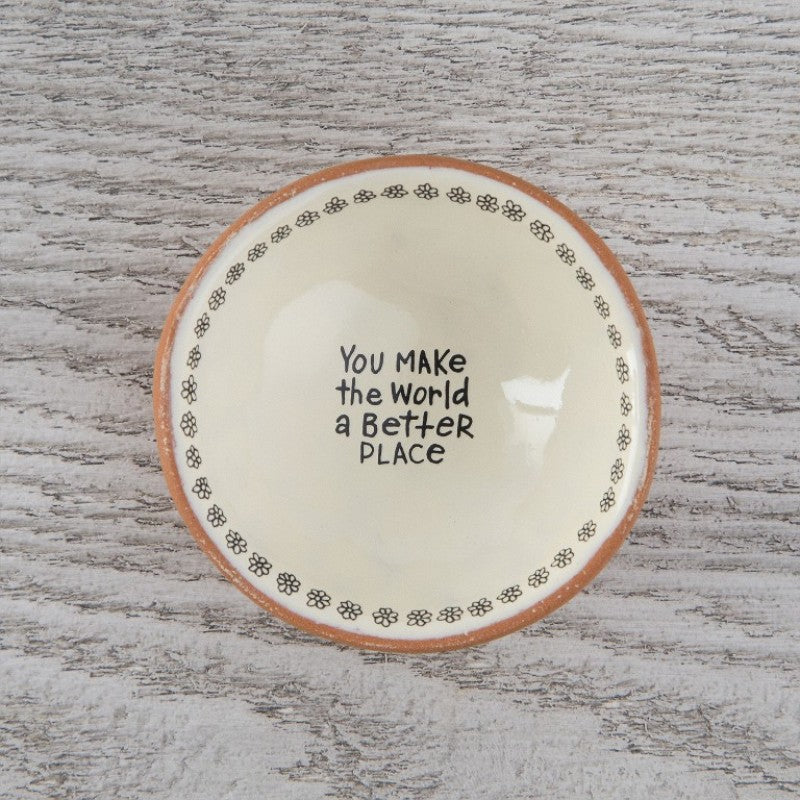 You make the world a better place trinket dish Luna & Soul Australia
