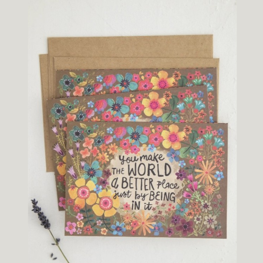 You make the world a better place card |