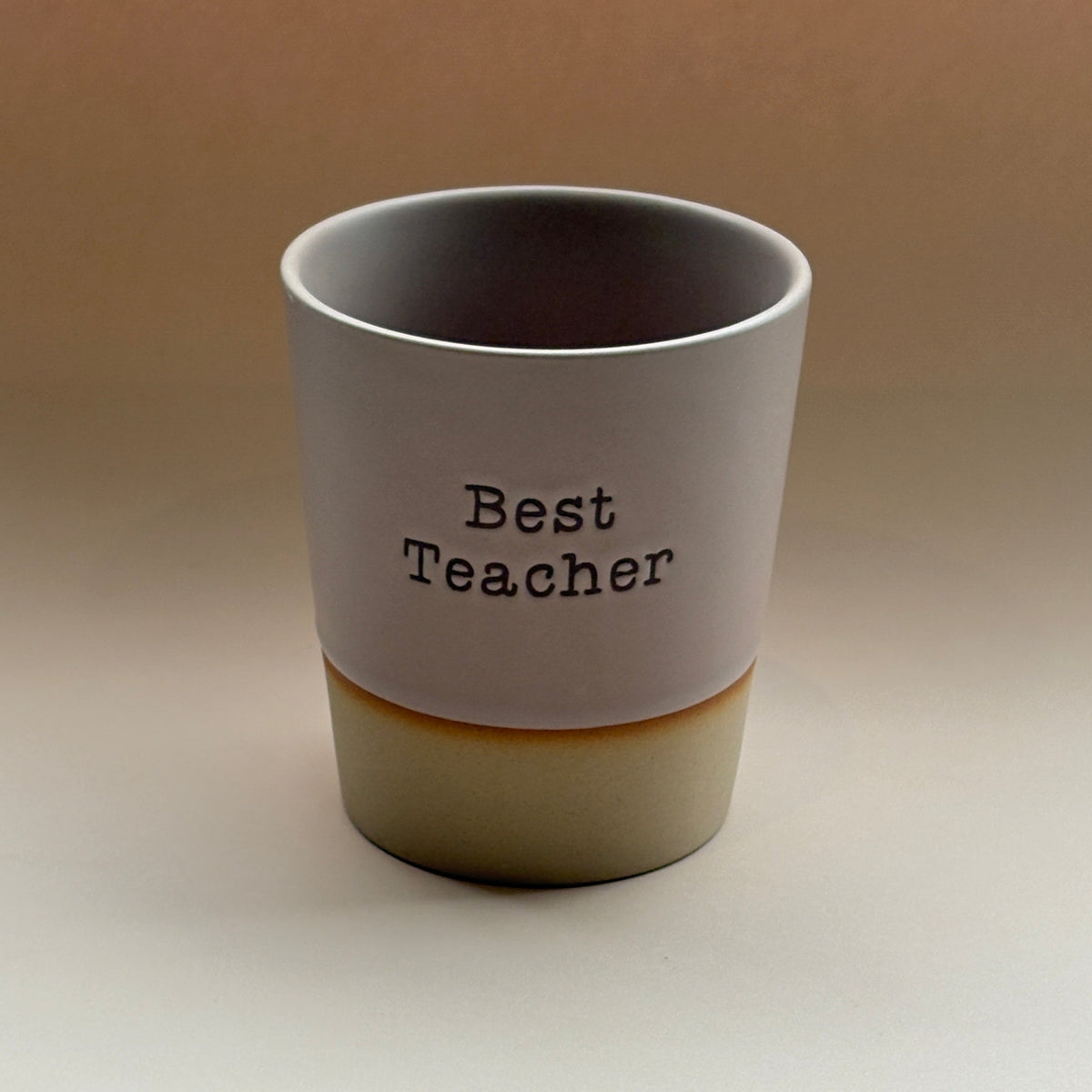 Hand glazed best teacher ceramic mug with natural finish and unique glaze effect