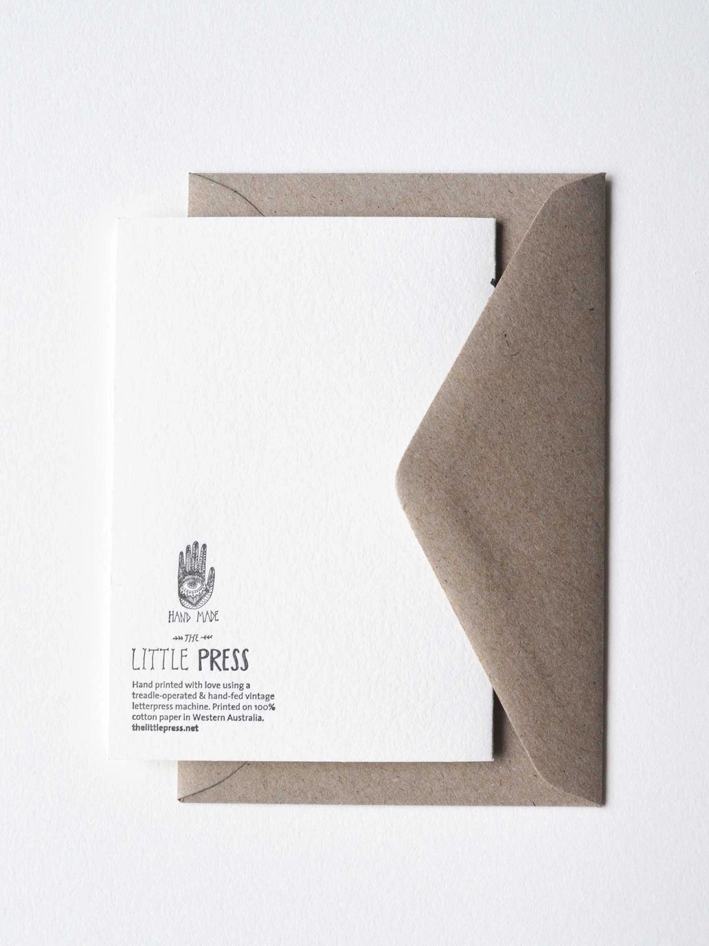 Eco-friendly Christmas card with recycled envelope