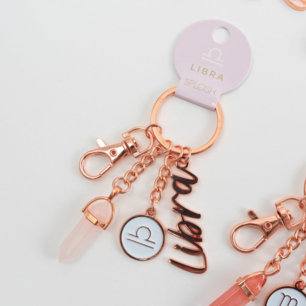 Libra Keyring _Zodiac Keychain _ Luna & Soul