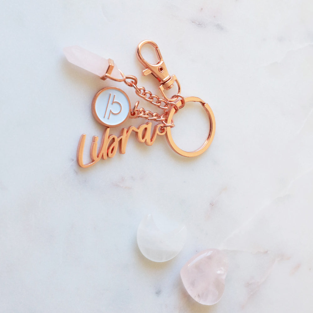 Libra Keyring _Zodiac Keychain _ Luna & Soul