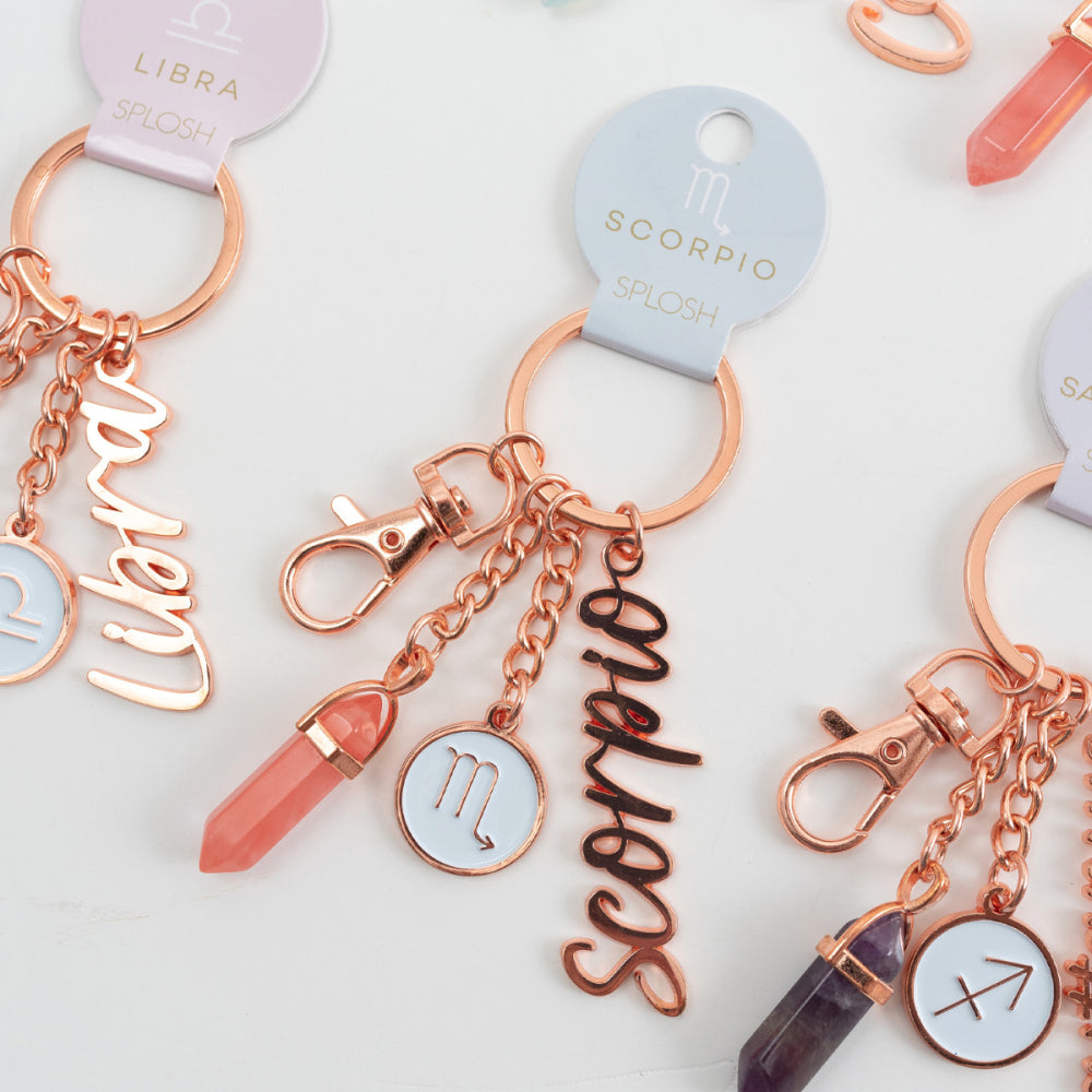 Scorpio Keyring _Zodiac Keychain _ Luna & Soul
