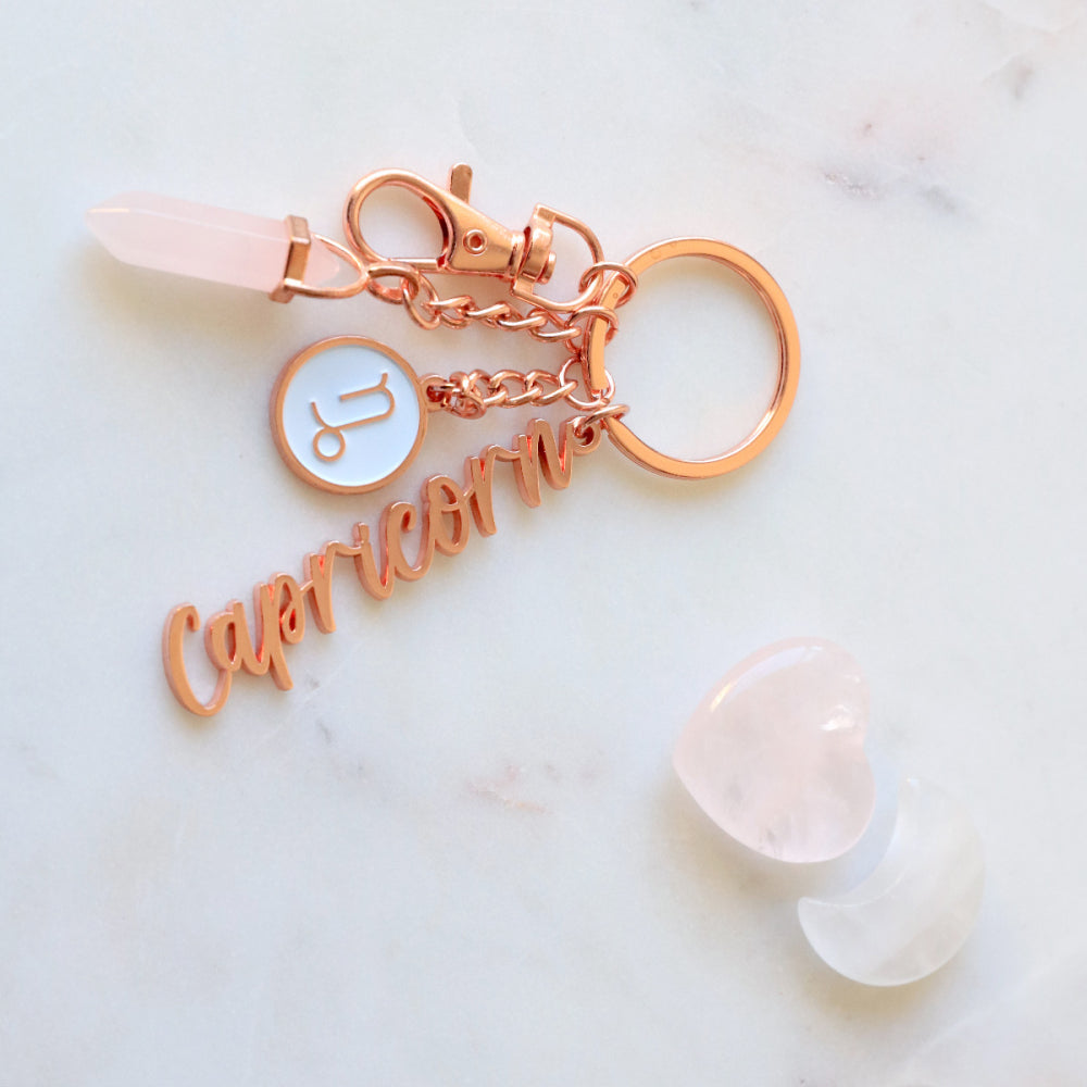 Capricorn  Keyring _Zodiac Keychain _ Luna & Soul