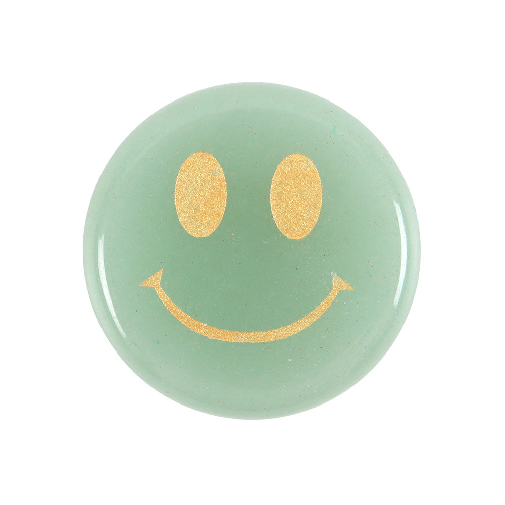 smiling green Aventurine crystal