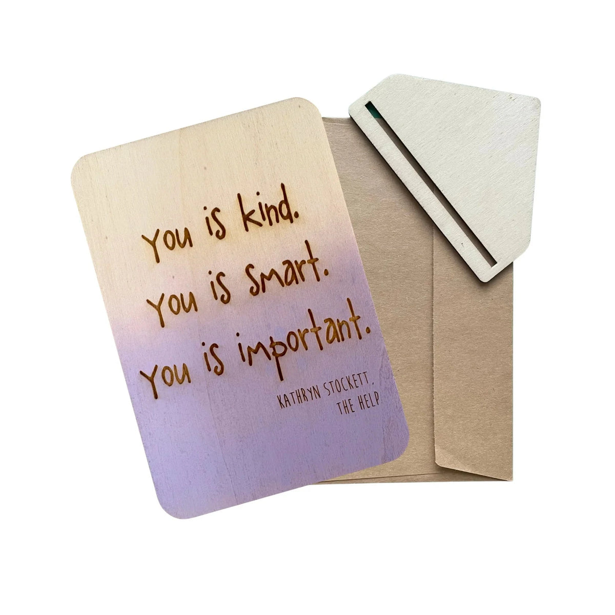 You is Kind. You is Smart. You is Important Eco Friendly Greeting Card Luna & Soul Australia