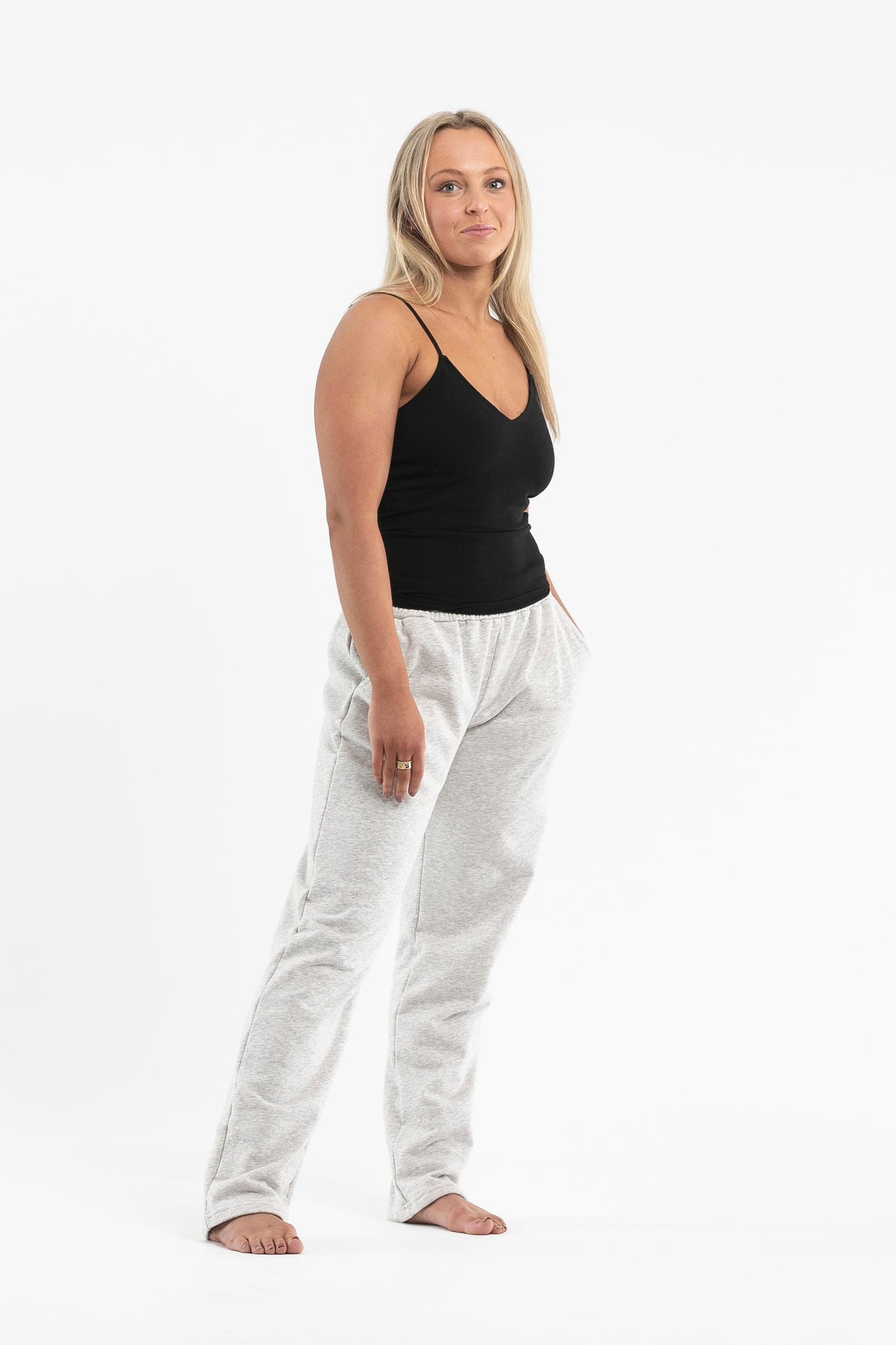 Organic Cotton Track Pants Grey | Made In Australia  Luna & Soul