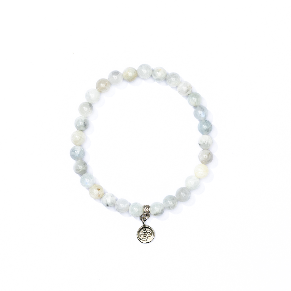 Moonstone Authentic Mala Bead Bracelet | Sustainable Yoga Wear Australia Luna & Soul 