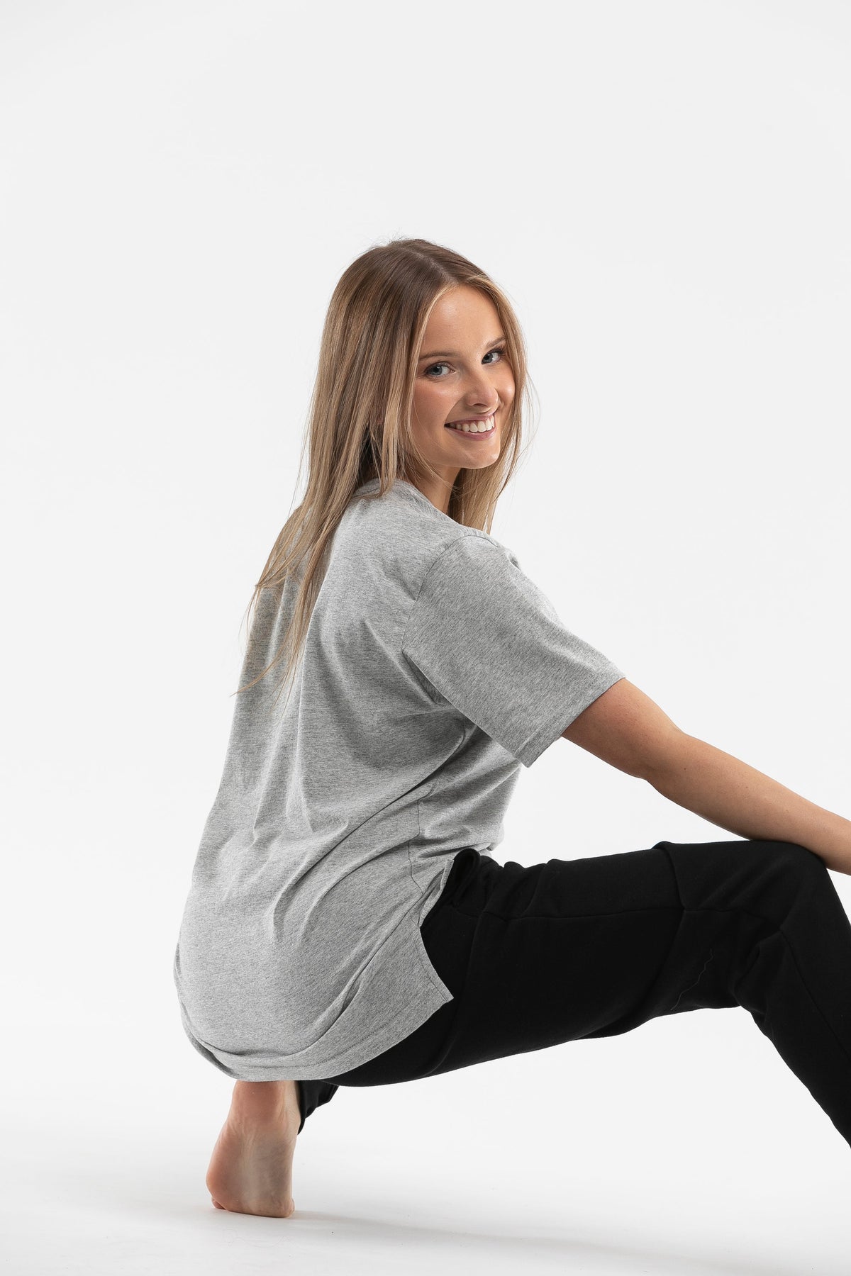 Grey Organic Cotton T-Shirt | Luna & Soul