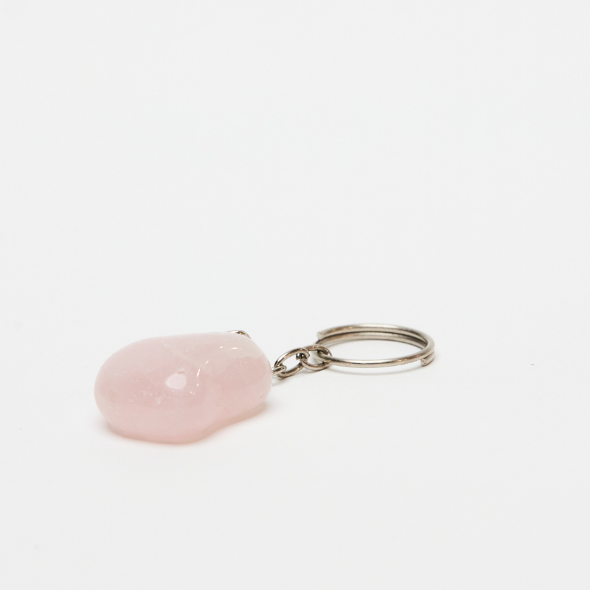 Rose Quartz Crystal Key Ring Luna &amp; Soul South Melbourne Market