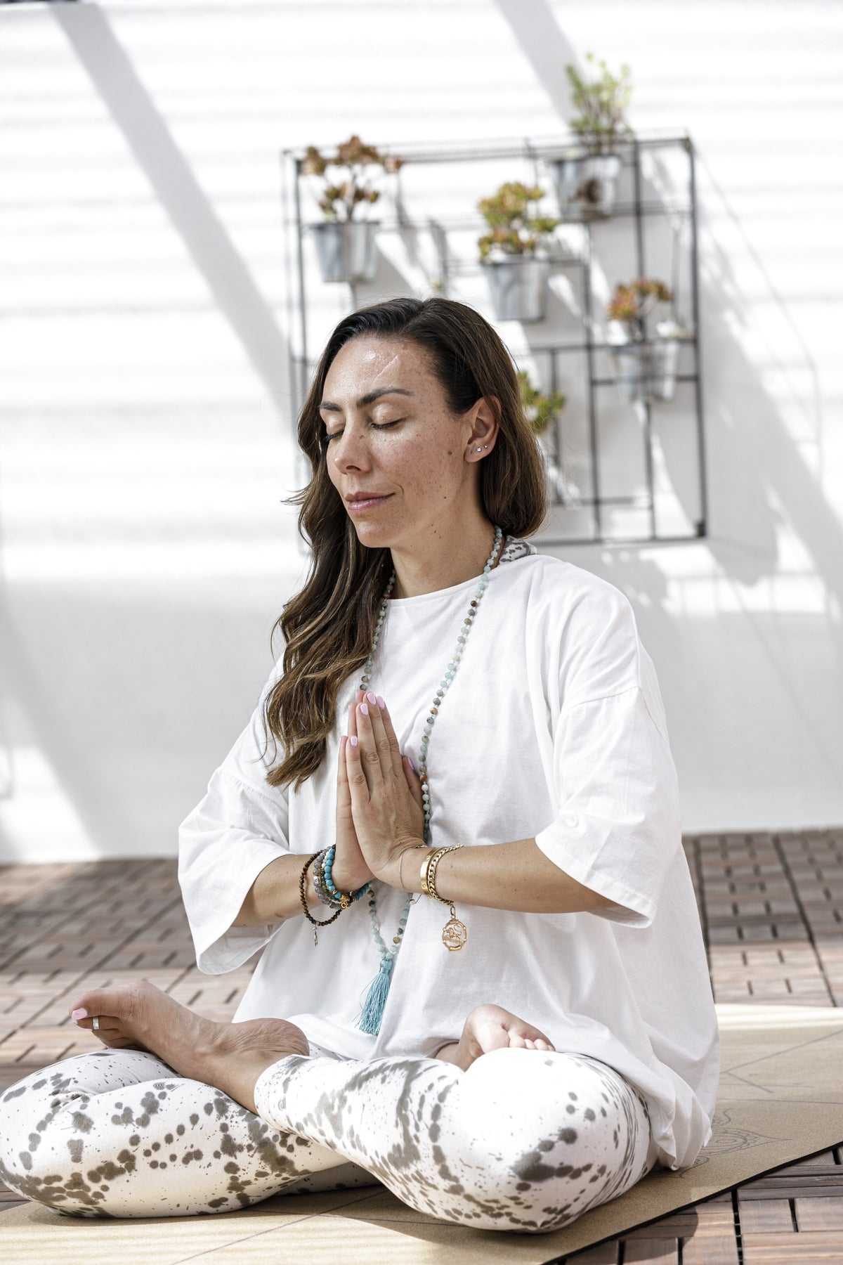 Pleated Cotton T-Shirt | White