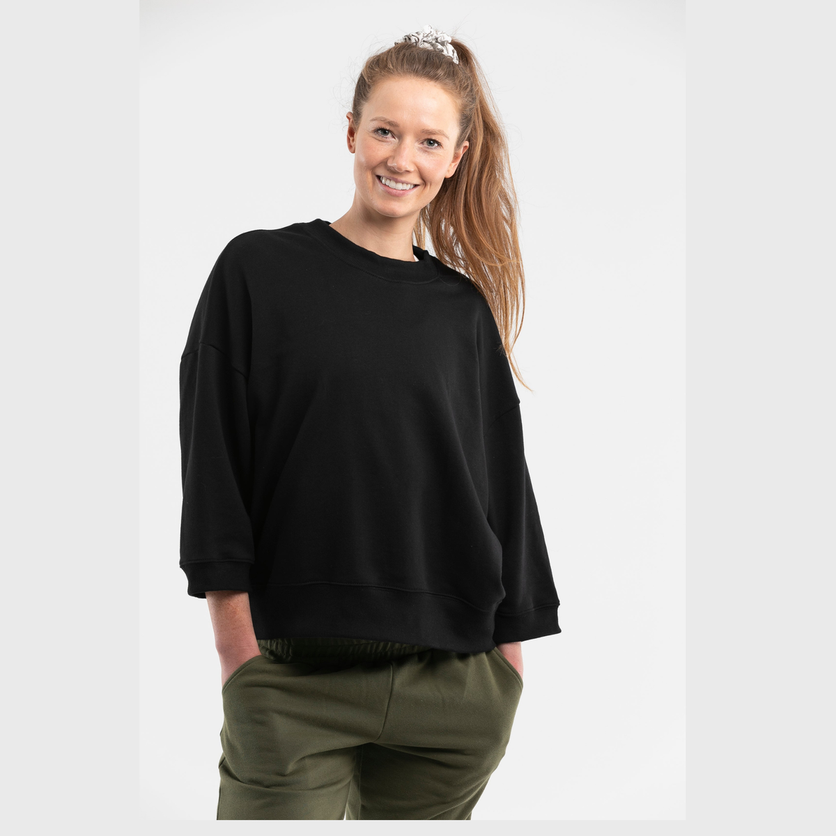 Women’s Organic Cotton Jumpers and Sweaters in Black Luna &amp; Soul Australia