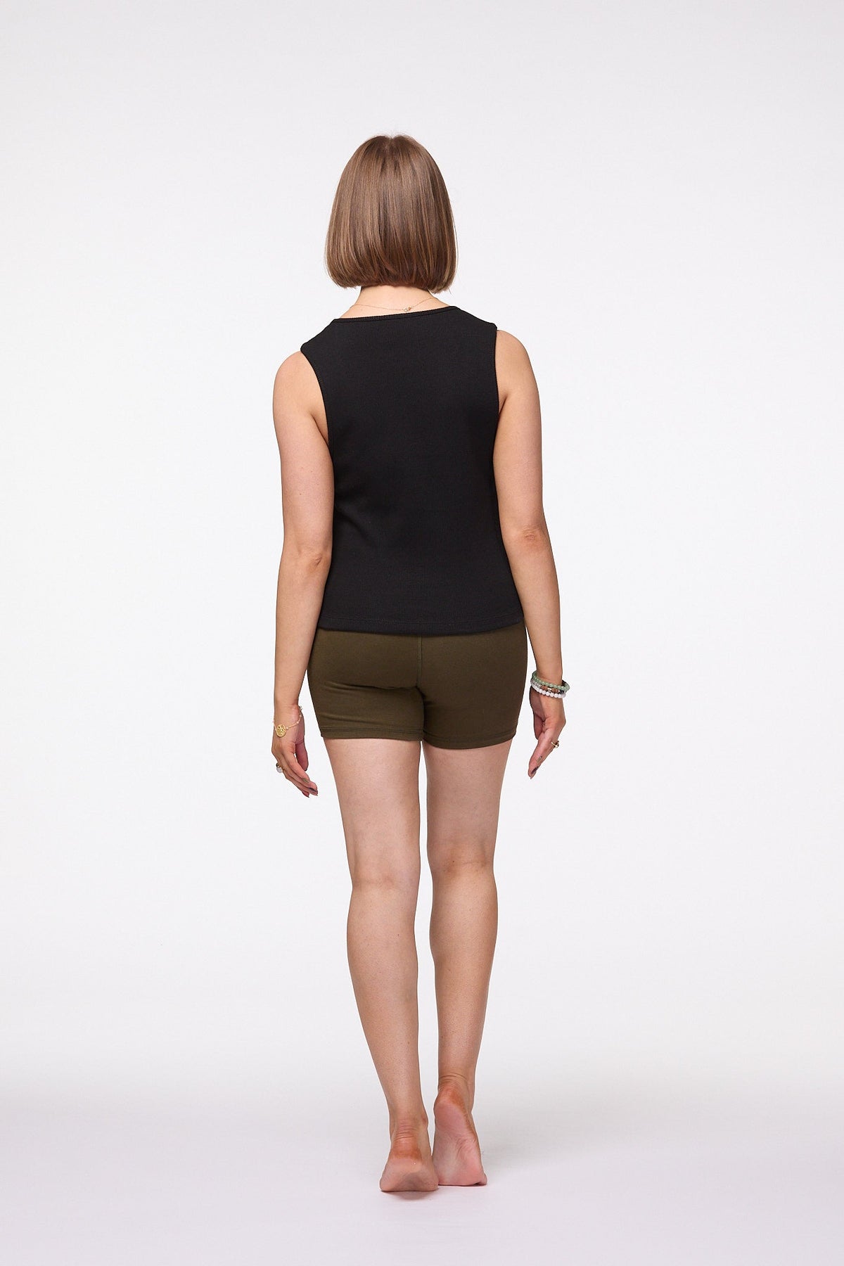 Melbourne Rib Top Tank | Black