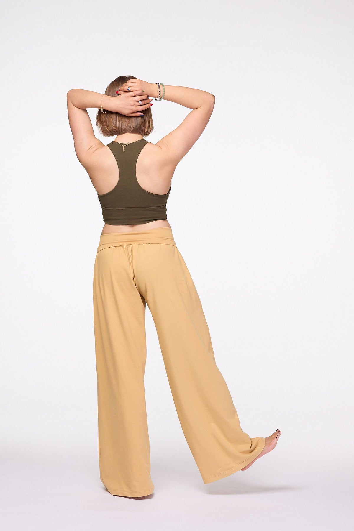 Palazzo Wide Leg Pants | Mustard