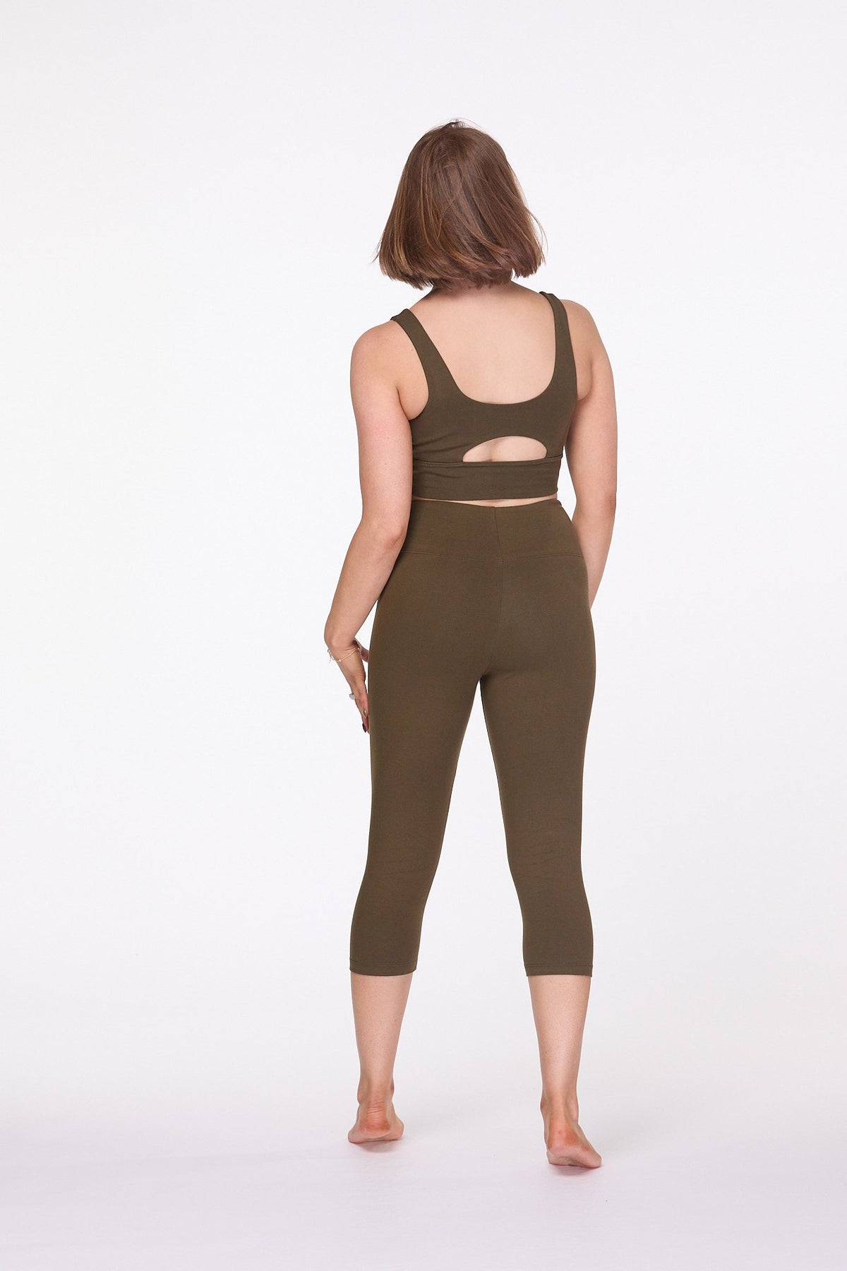 Capri Leggings Khaki Luna &amp; Soul Australia 