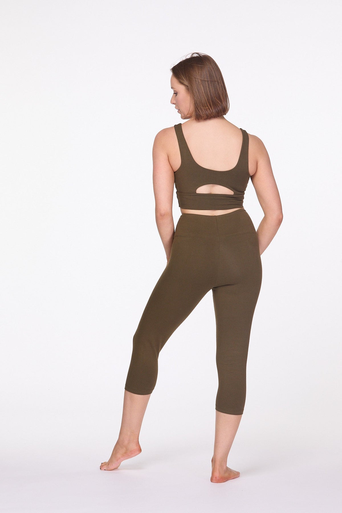 Capri Leggings Khaki Luna &amp; Soul Australia 