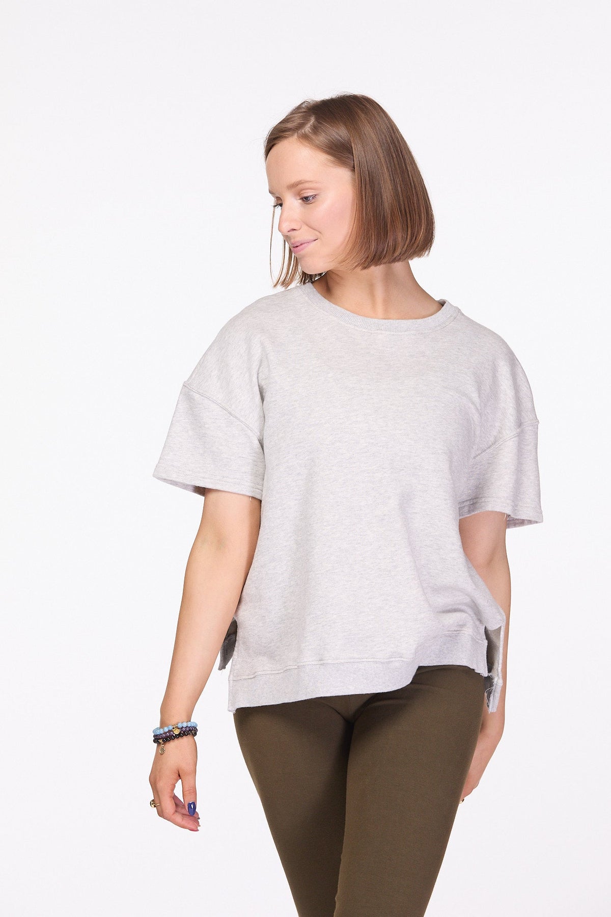 Shanti T-Shirt | Marl Grey
